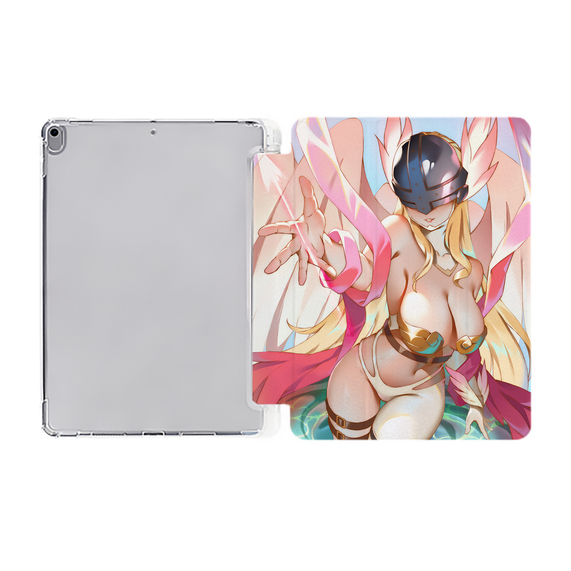 （画像用） Digimon デジタルモンスター/デジモン IPad ケース ペン収納付き 三つ折りスタンド PUレザー×シリコン 対応機種9.5/10.5/10.9インチ